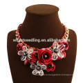 2015 новейших дизайн модный красочный цветок женщин Бохо оптовой ожерелье